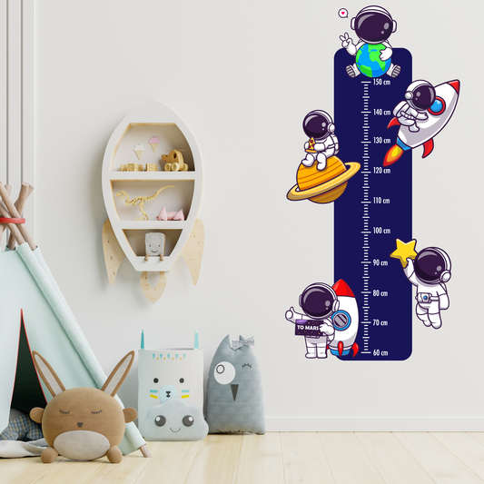 Children’s Measuring Textile Wall Sticker – Astronauts