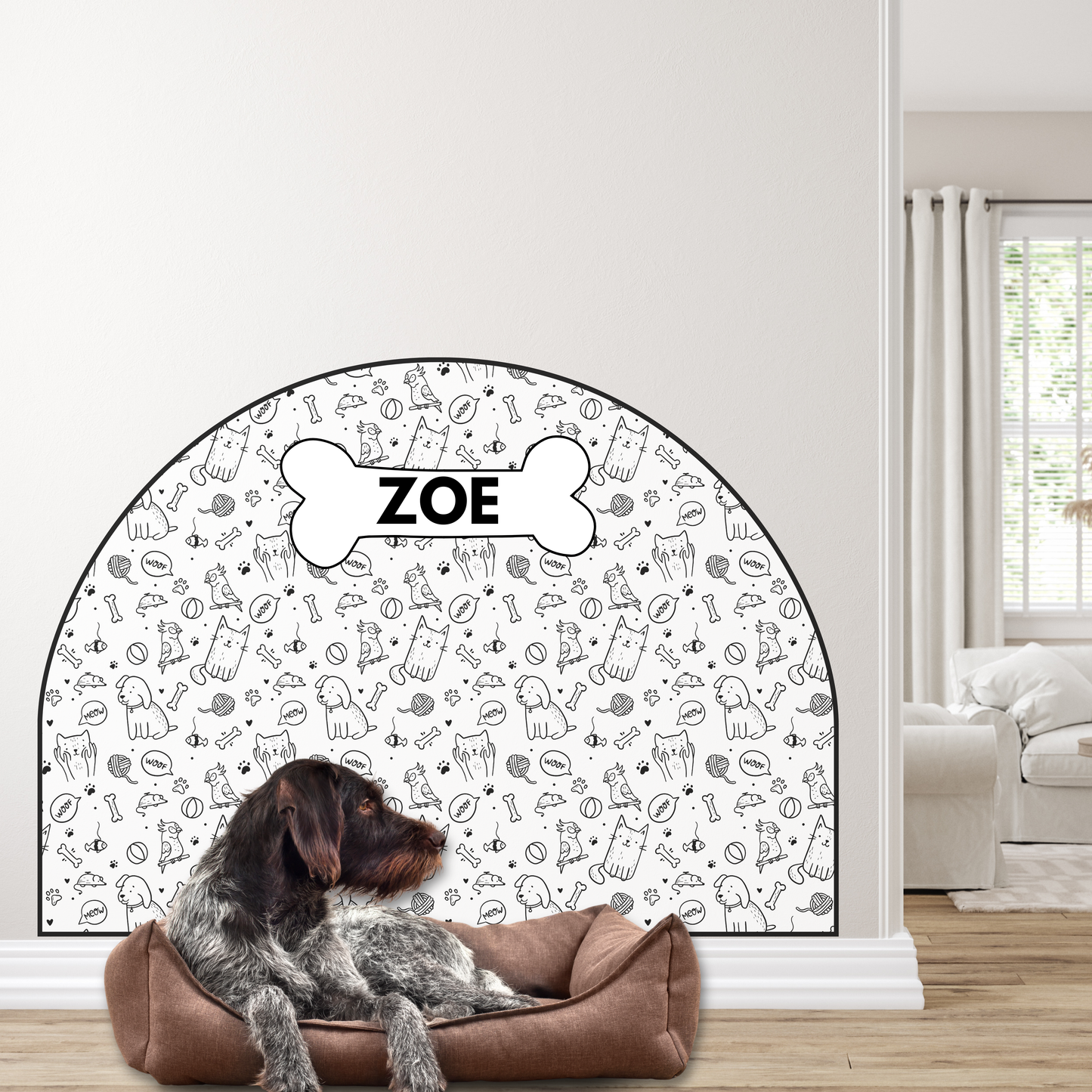 Protective Textile Wall Sticker – Arch – Animals