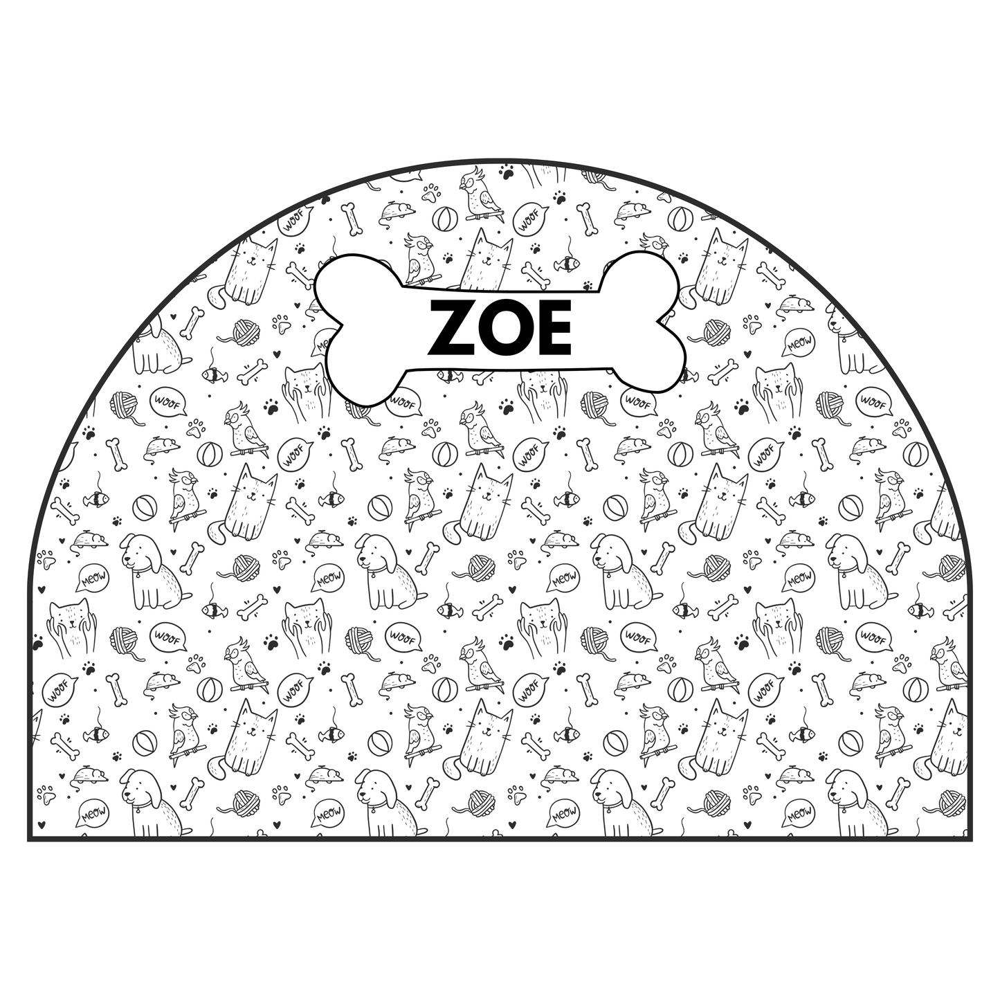 Protective Textile Wall Sticker – Arch – Animals