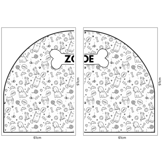 Protective Textile Wall Sticker – Arch – Animals