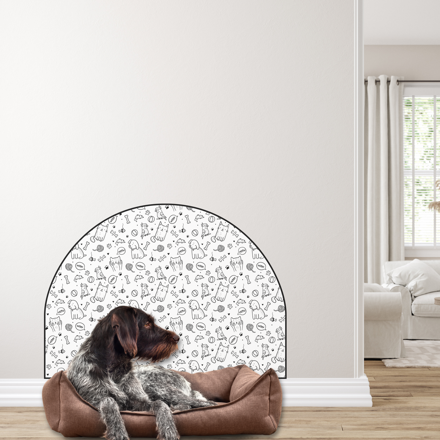 Protective Textile Wall Sticker – Arch – Animals