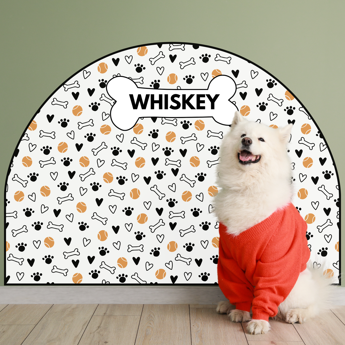 Protective Textile Wall Sticker – Arch – Balls