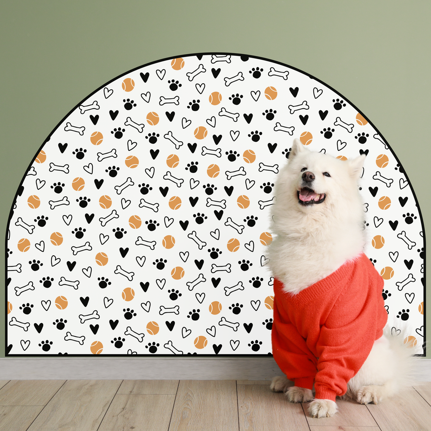 Protective Textile Wall Sticker – Arch – Balls