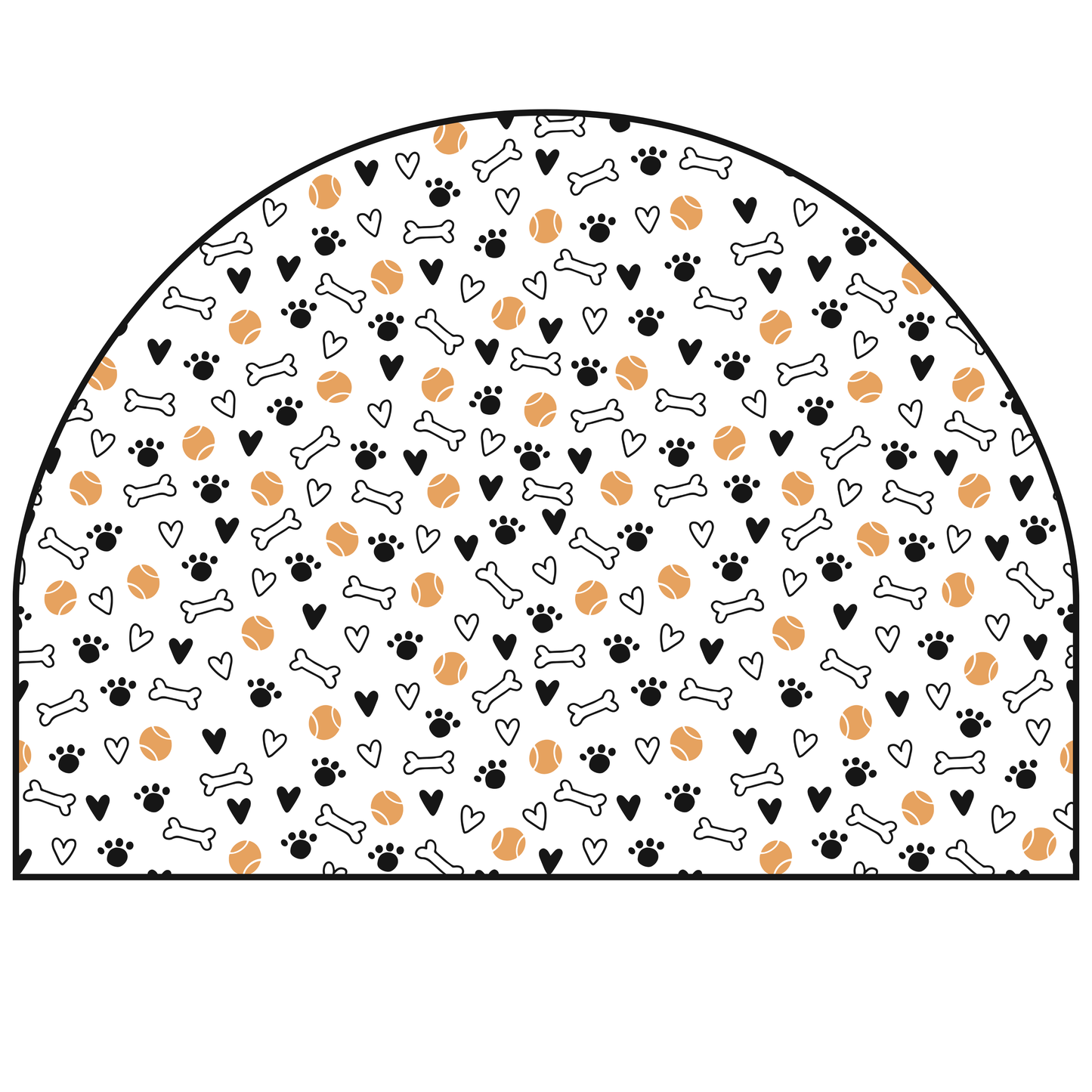 Protective Textile Wall Sticker – Arch – Balls