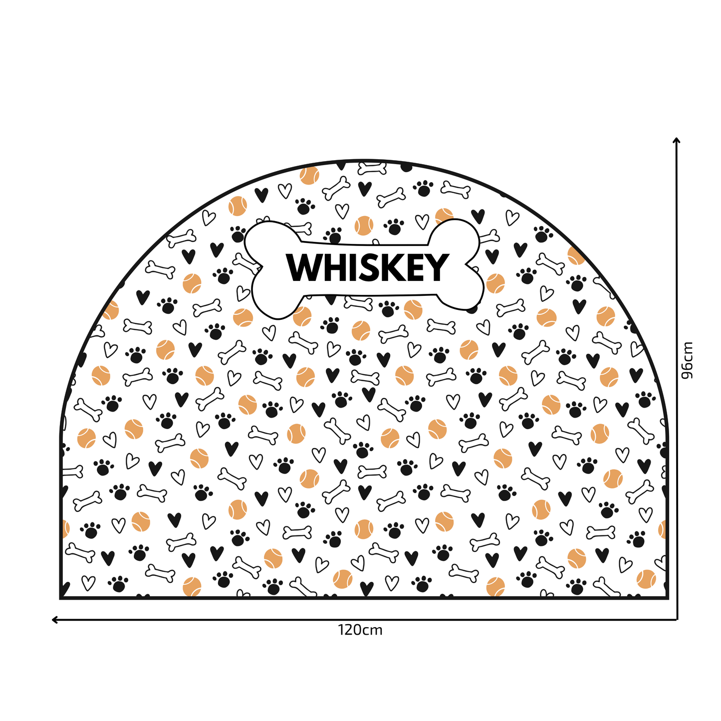 Protective Textile Wall Sticker – Arch – Balls