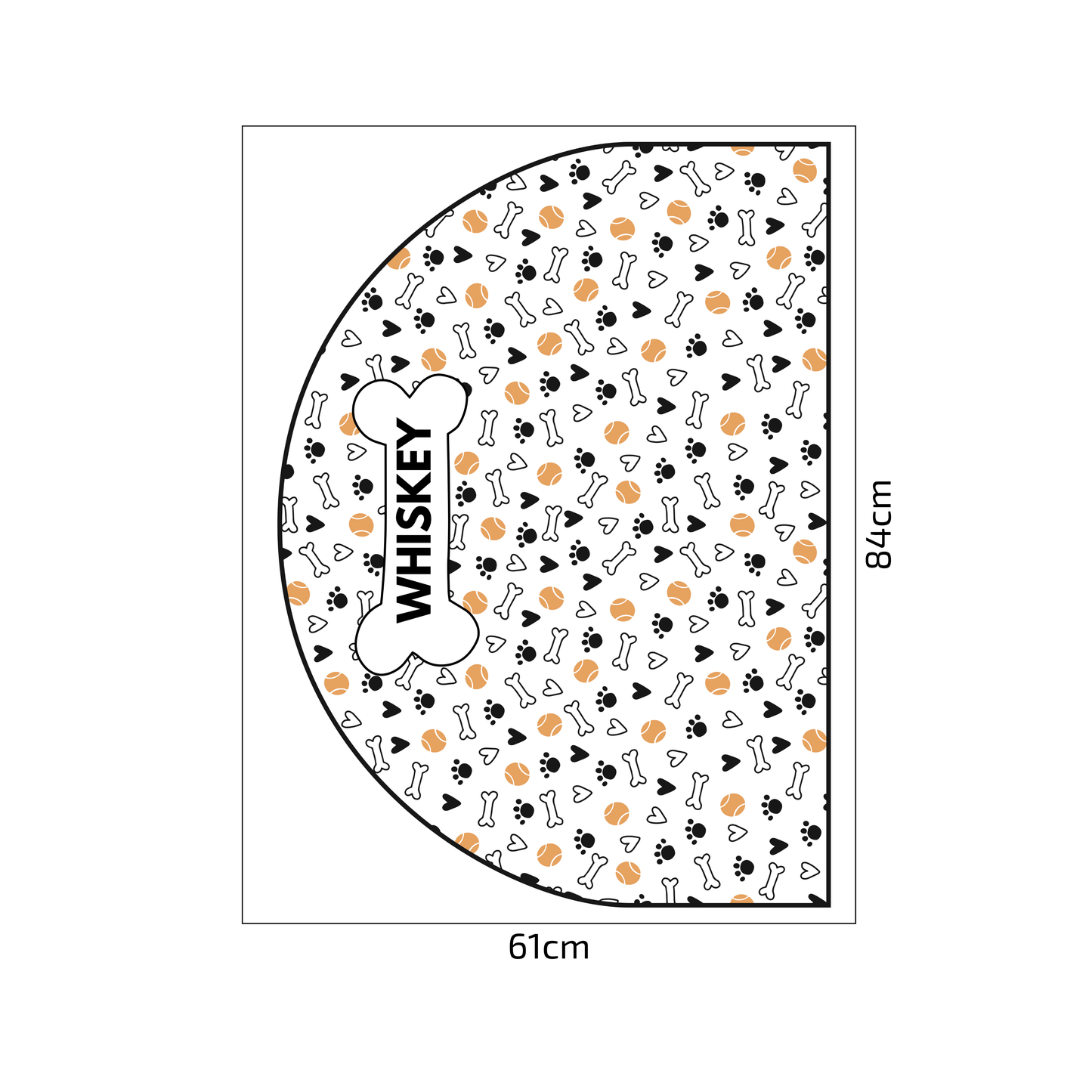 Protective Textile Wall Sticker – Arch – Balls