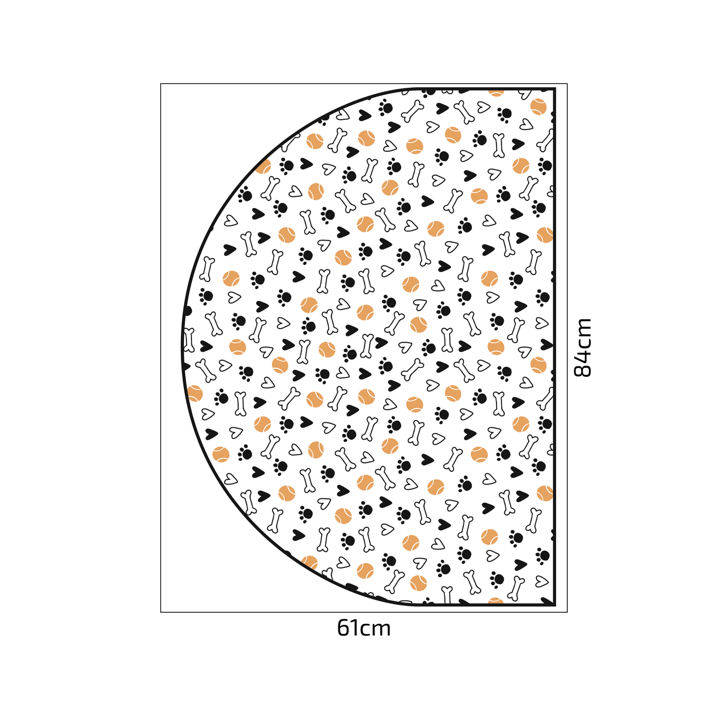 Protective Textile Wall Sticker – Arch – Balls