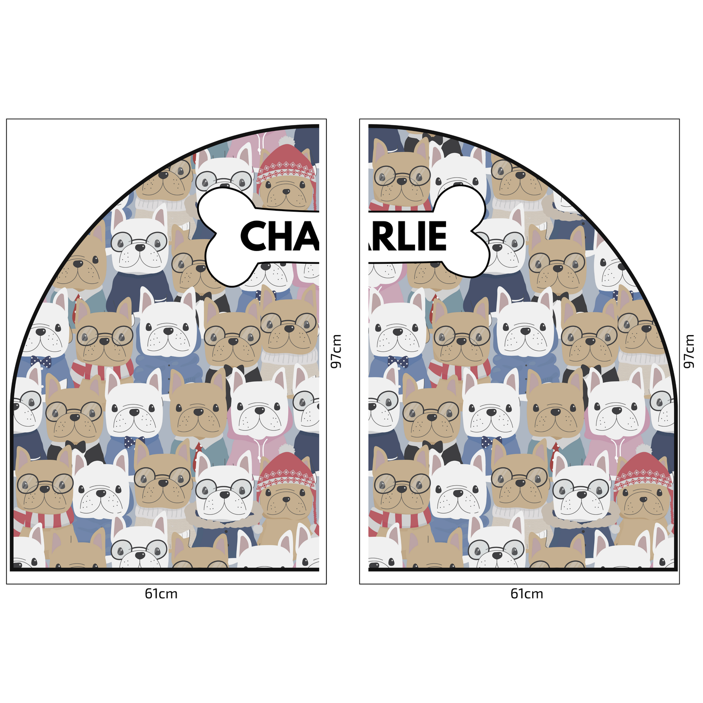Protective Textile Wall Sticker – Arch – Bulldogs
