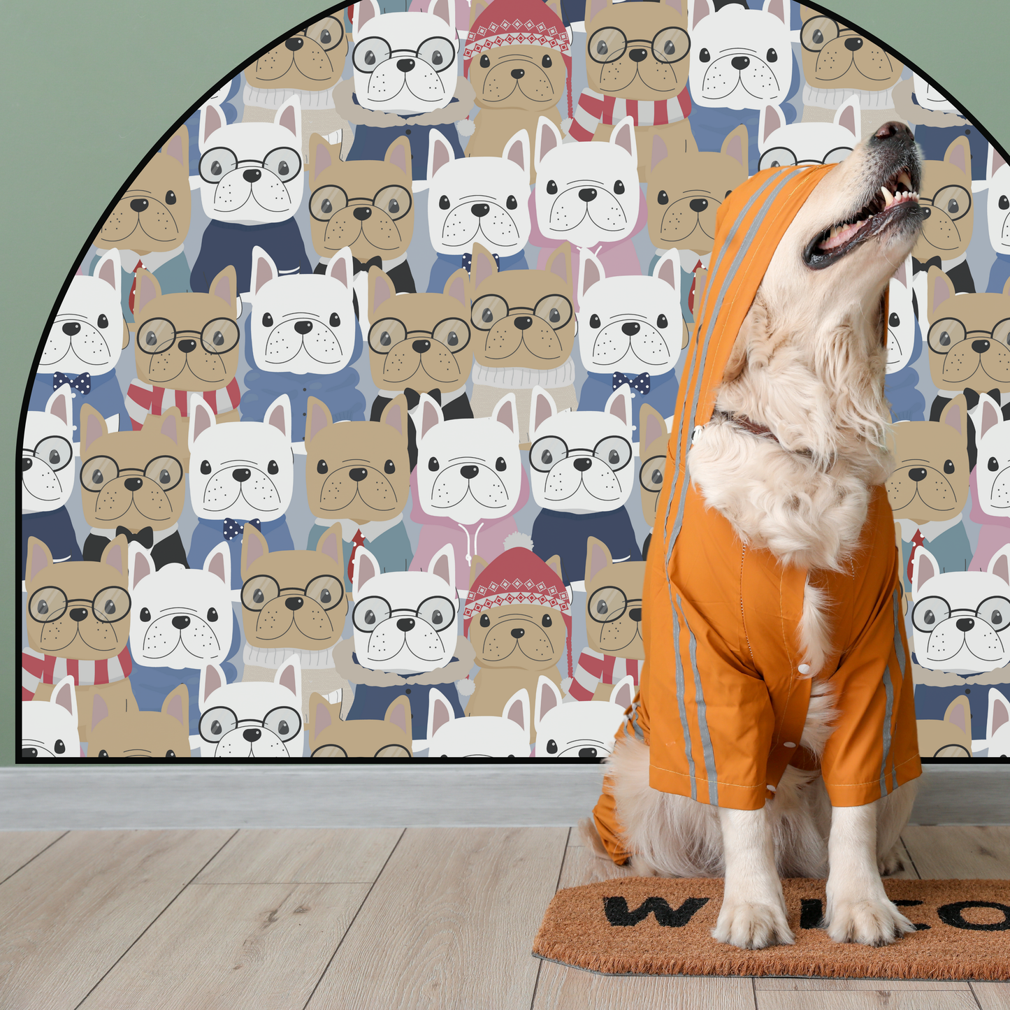 Protective Textile Wall Sticker – Arch – Bulldogs