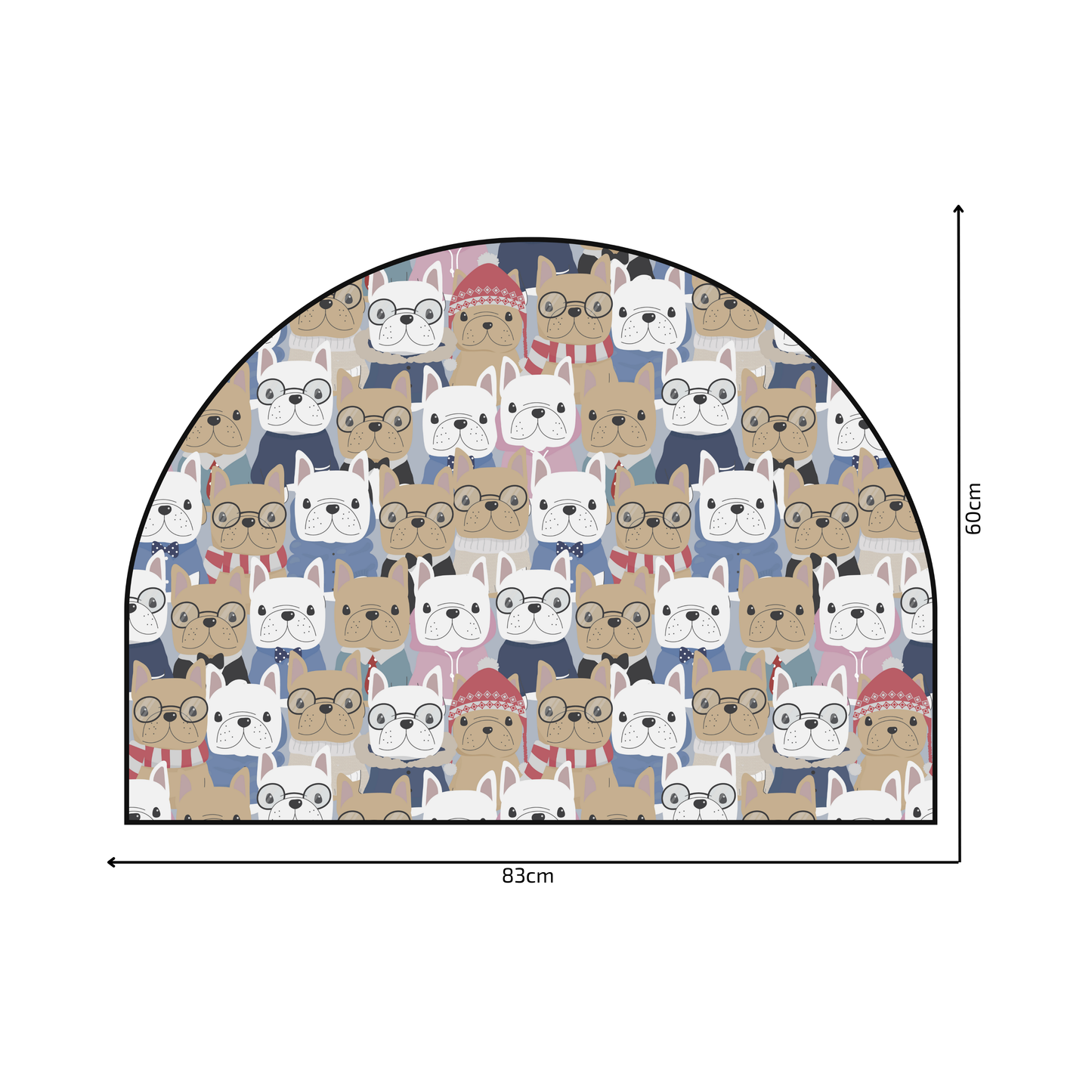 Protective Textile Wall Sticker – Arch – Bulldogs