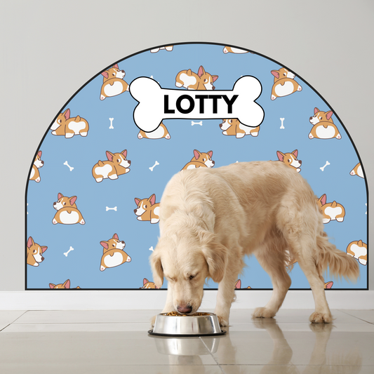 Protective Textile Wall Sticker – Arch – Corgi