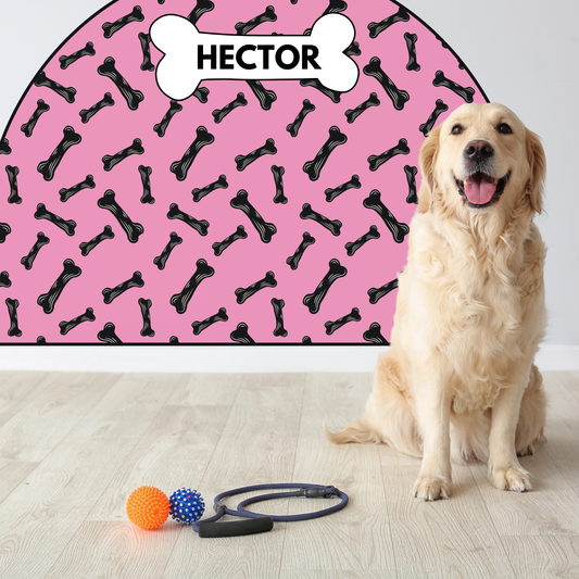 Protective Textile Wall Sticker – Arch – Dog Bones