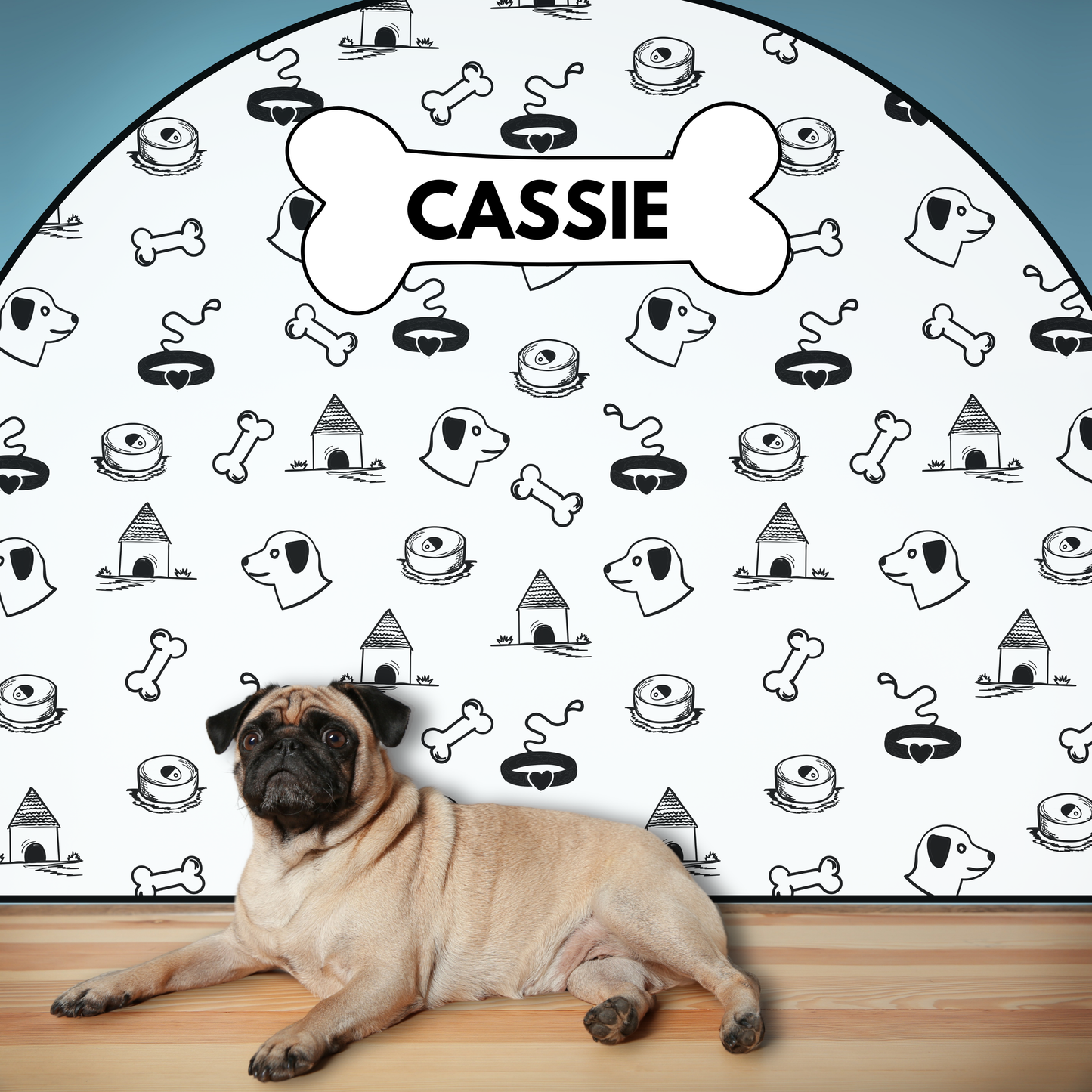 Protective Textile Wall Sticker – Arch – Dog Collars