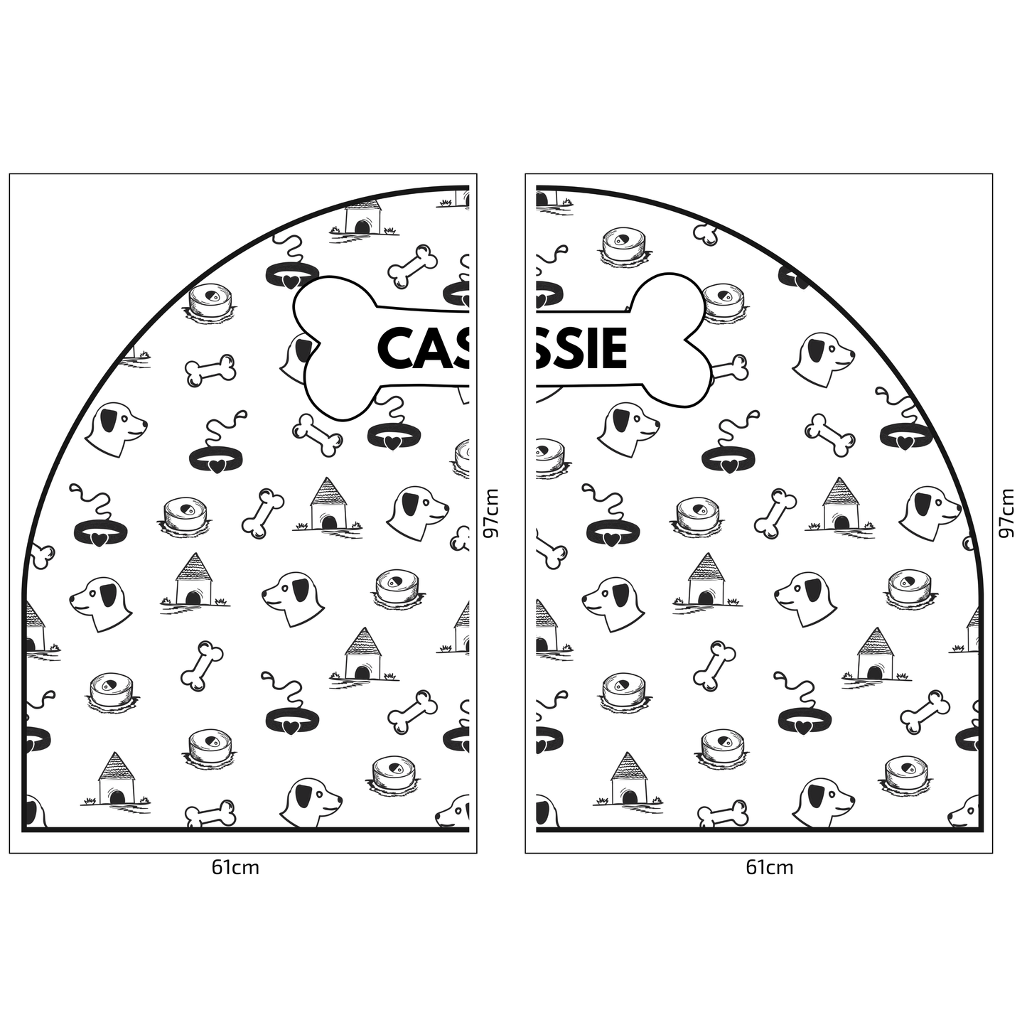 Protective Textile Wall Sticker – Arch – Dog Collars