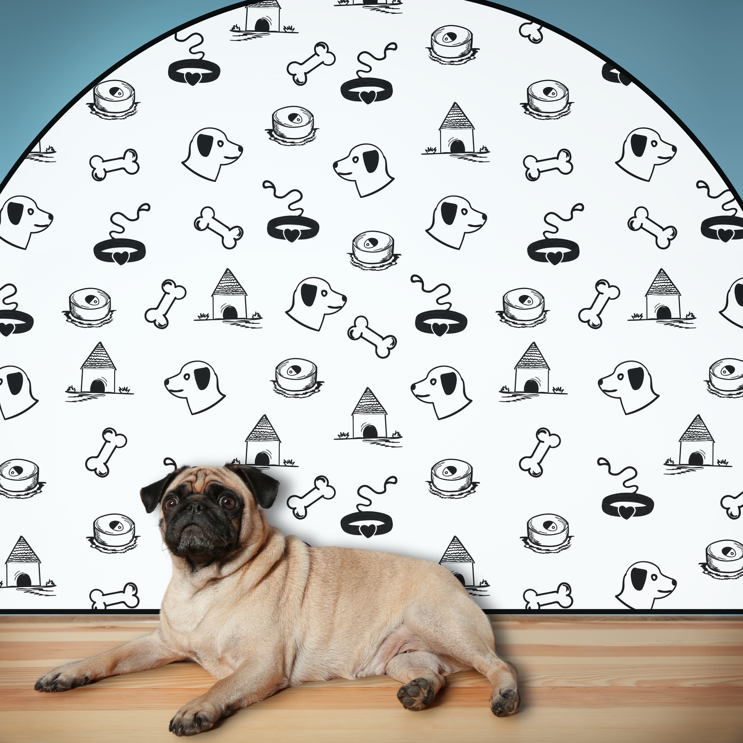 Protective Textile Wall Sticker – Arch – Dog Collars