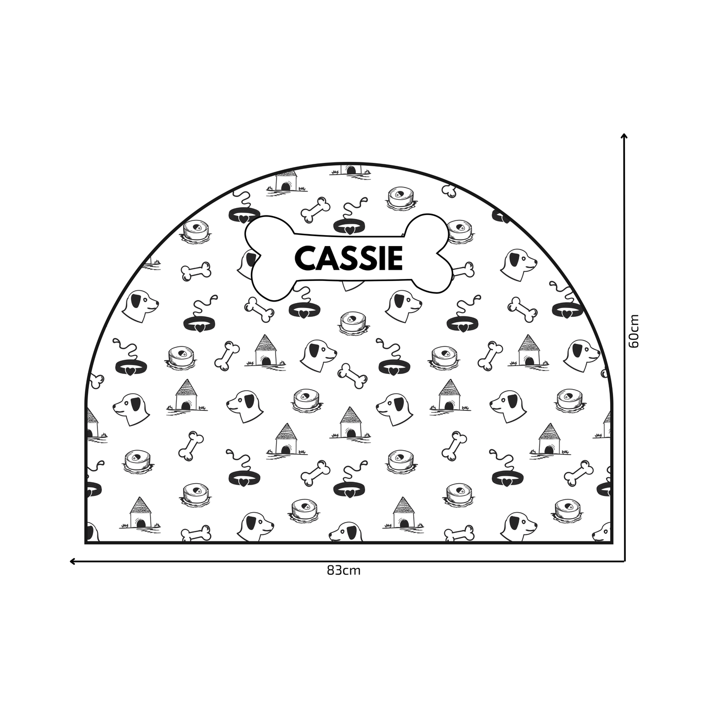 Protective Textile Wall Sticker – Arch – Dog Collars