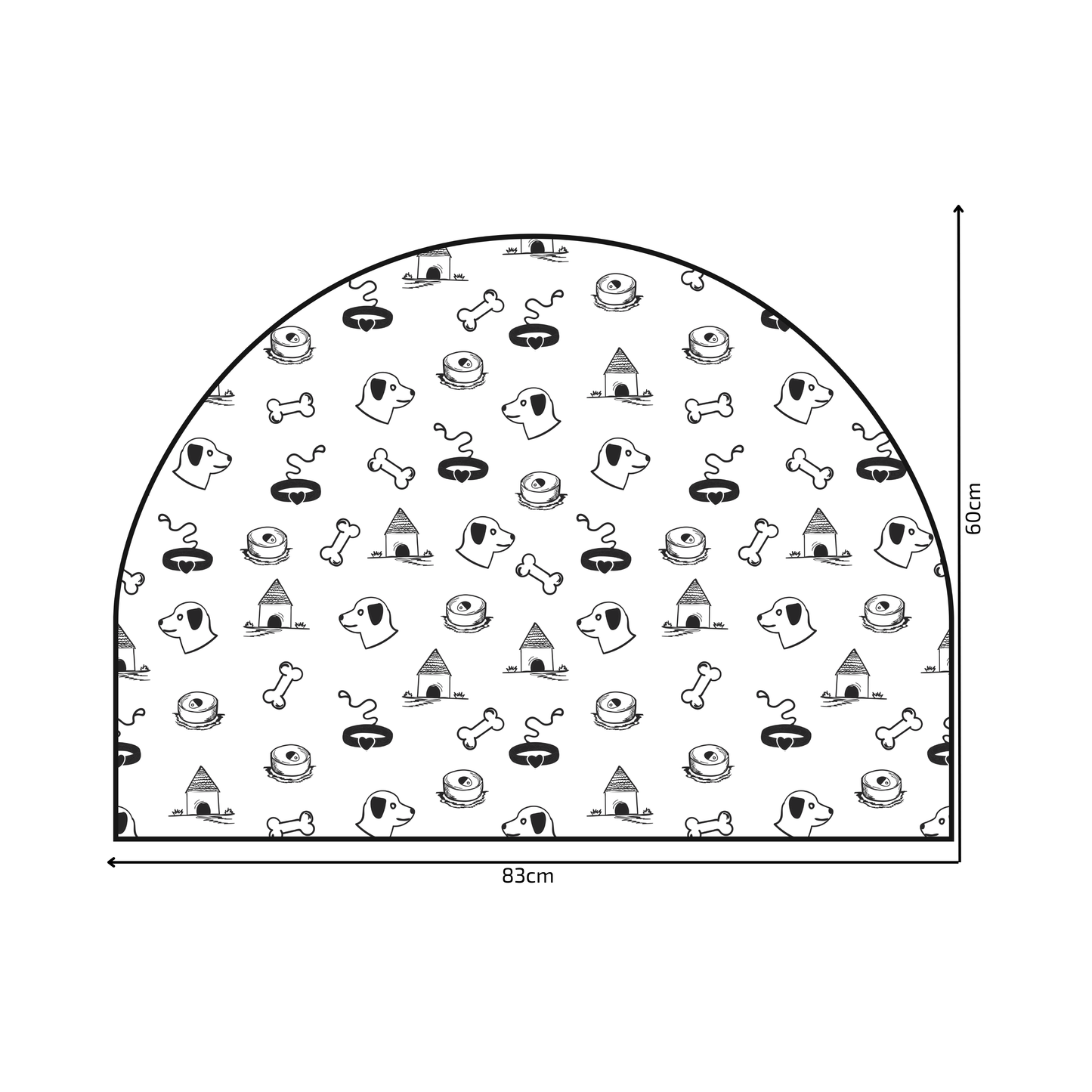 Protective Textile Wall Sticker – Arch – Dog Collars