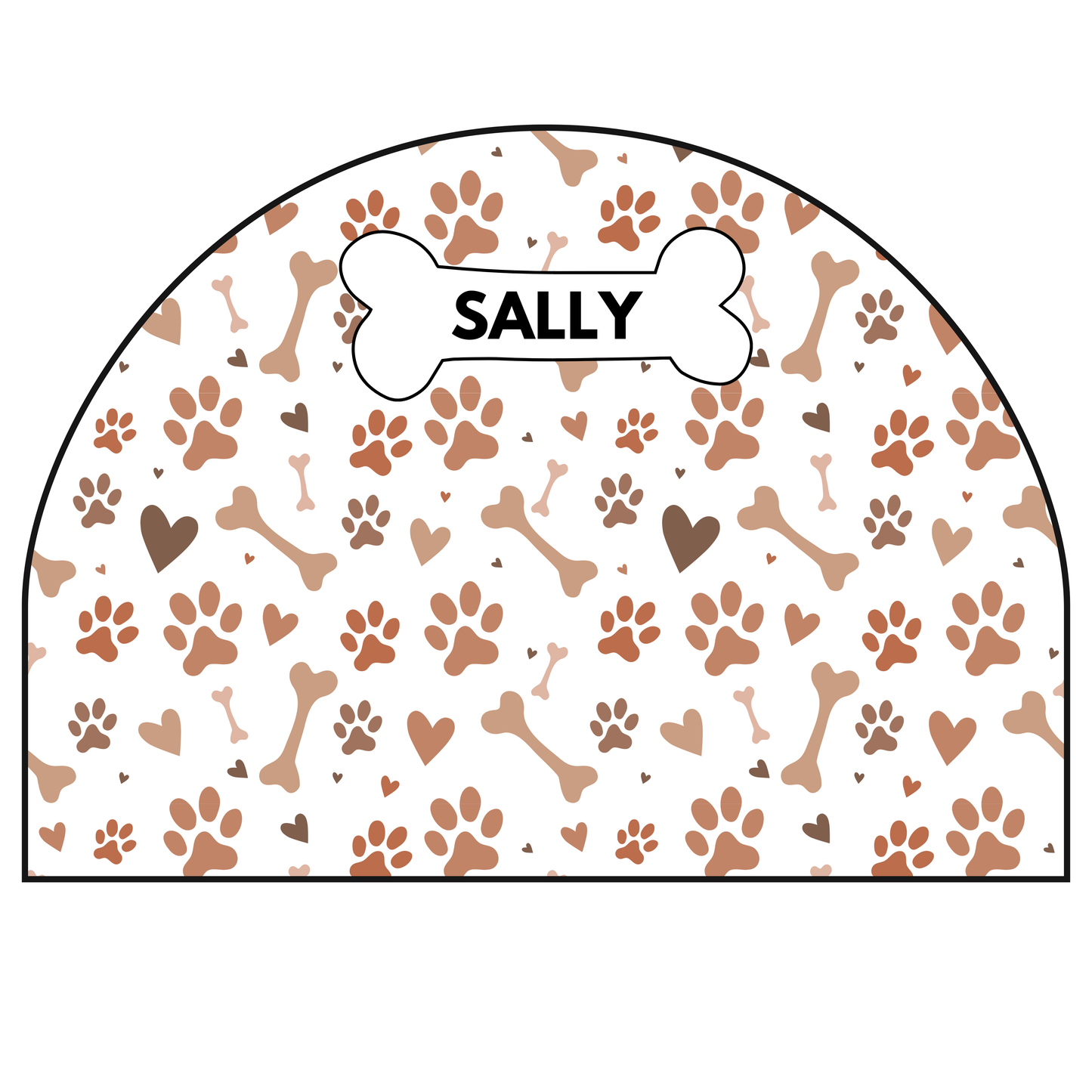 Protective Textile Wall Sticker – Arch – Paws