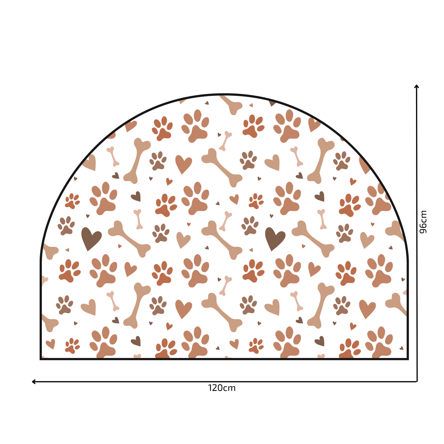 Protective Textile Wall Sticker – Arch – Paws
