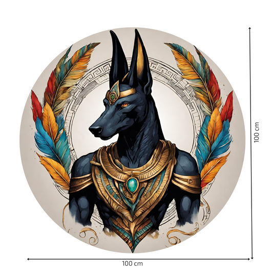 Round Wall Sticker – “Anubis"