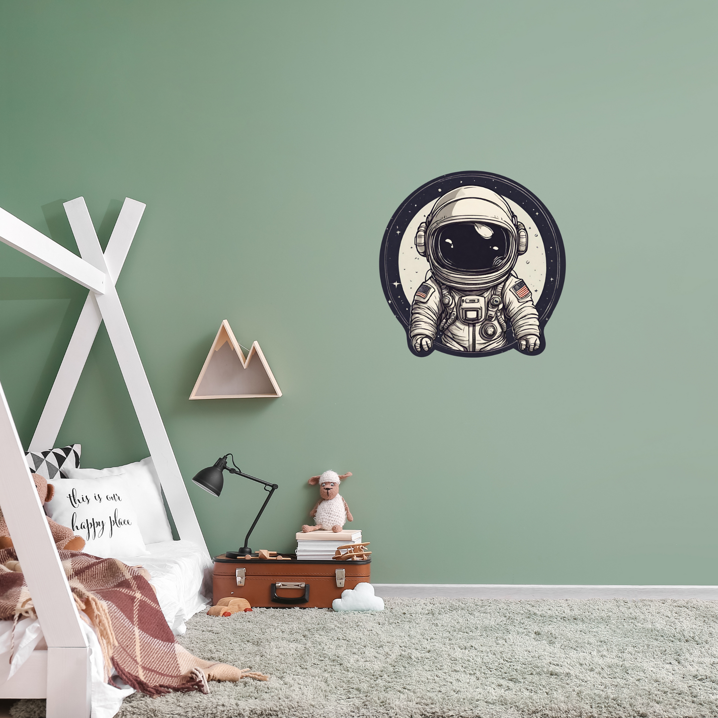 Round Wall Sticker – “Astronaut"