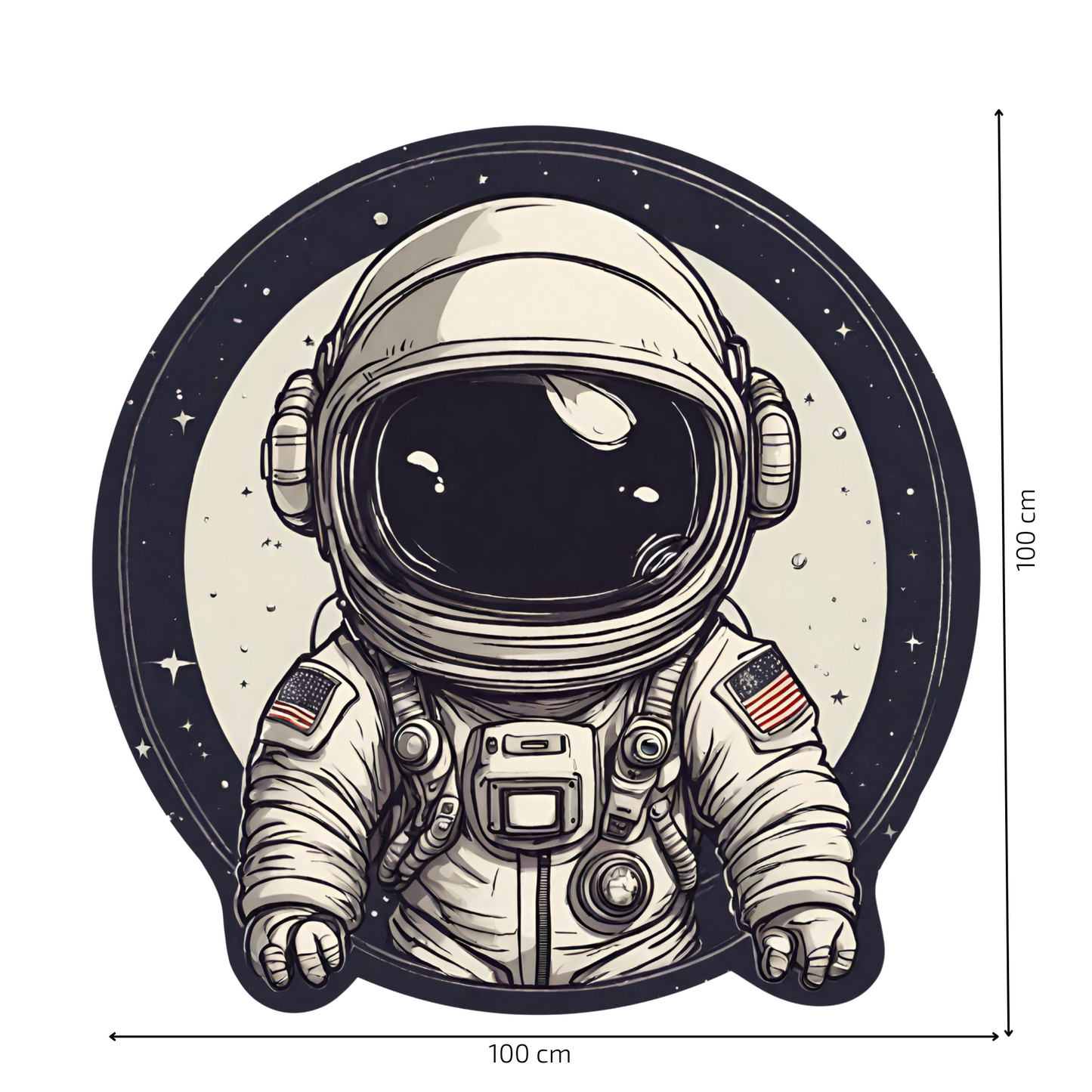 Round Wall Sticker – “Astronaut"