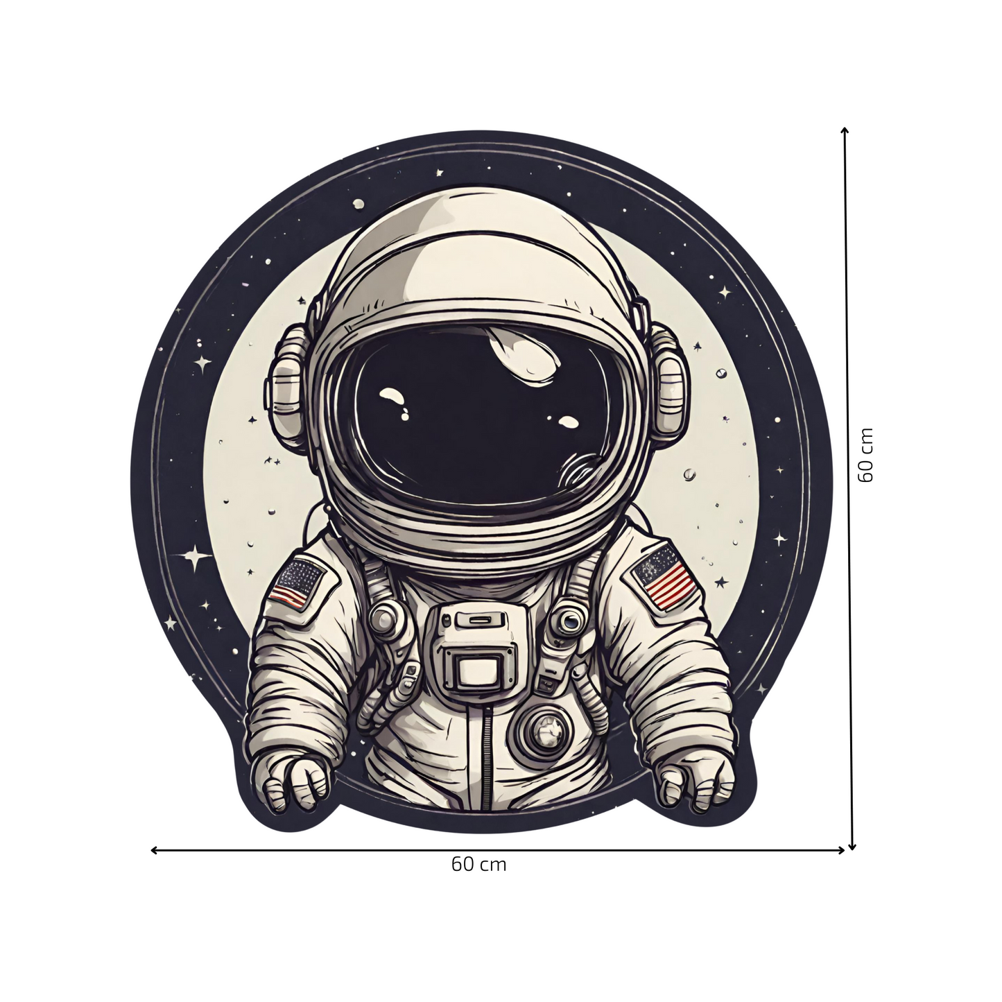 Round Wall Sticker – “Astronaut"