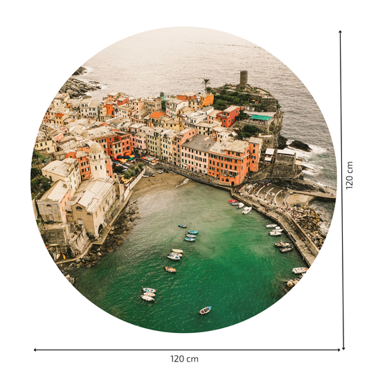 Round Wall Sticker – “Cinque Terre - Italy"