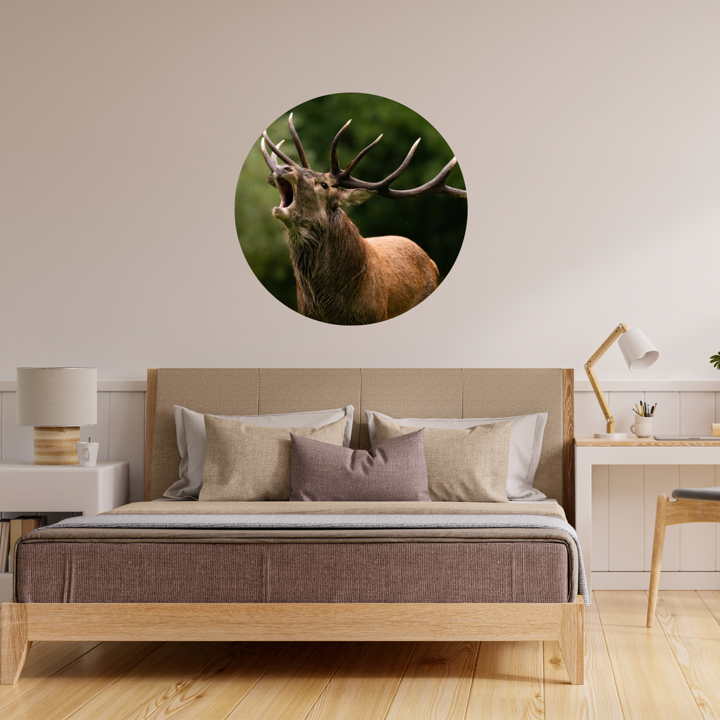Round Wall Sticker – “Deer 2"