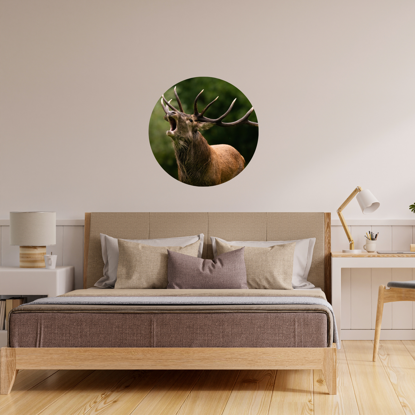 Round Wall Sticker – “Deer 2"