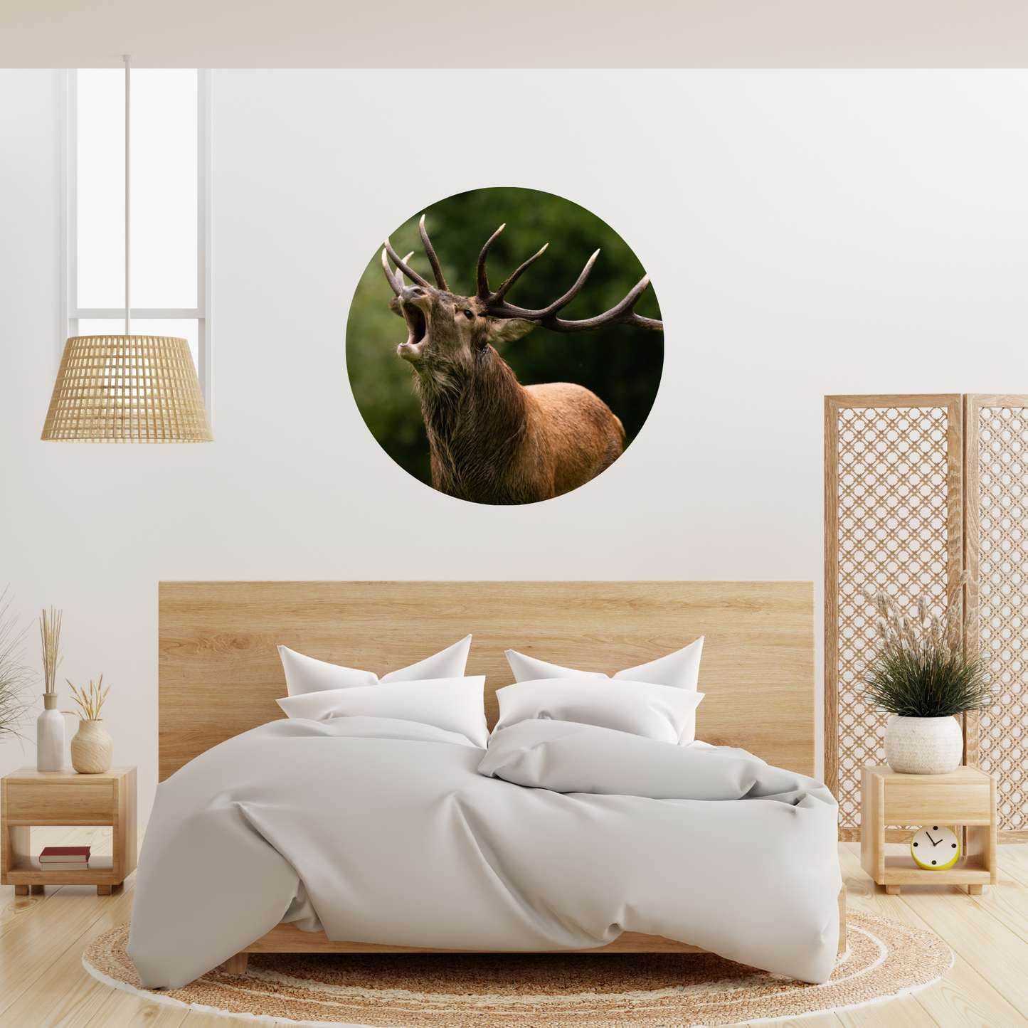 Round Wall Sticker – “Deer 2"