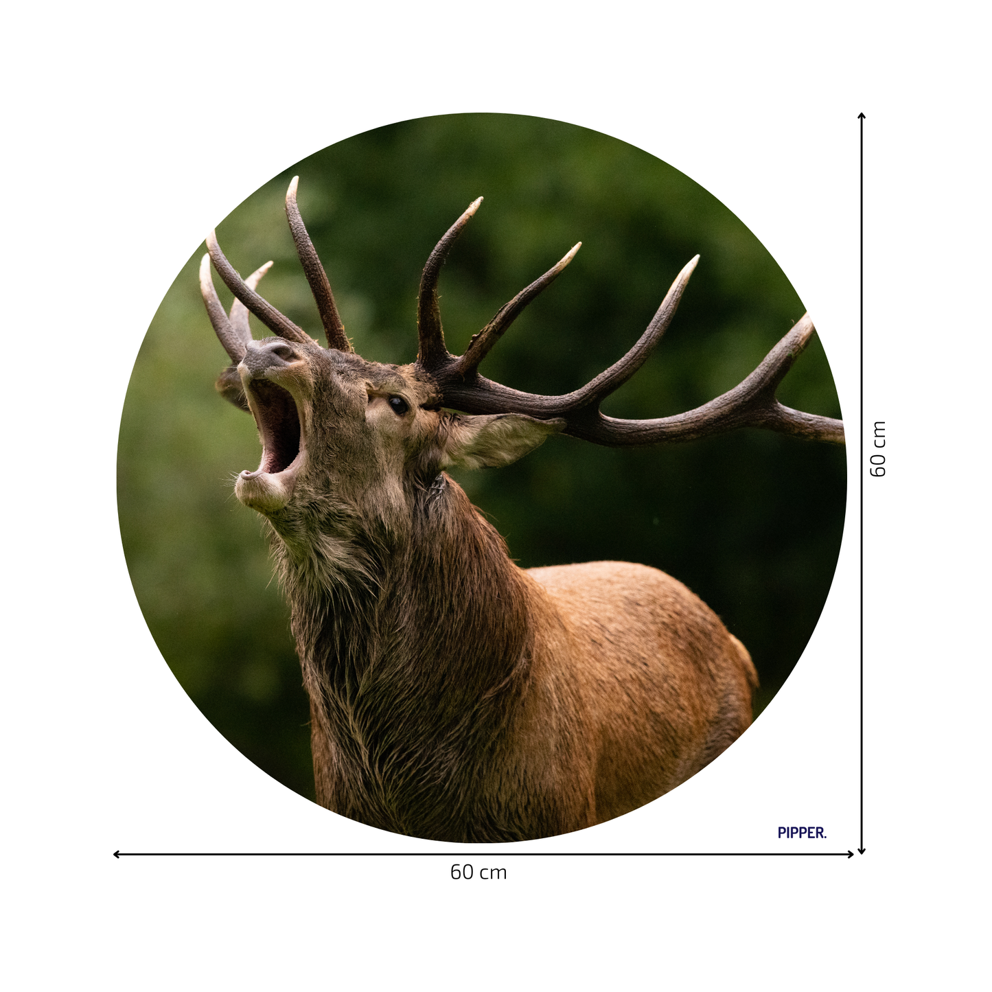 Round Wall Sticker – “Deer 2"