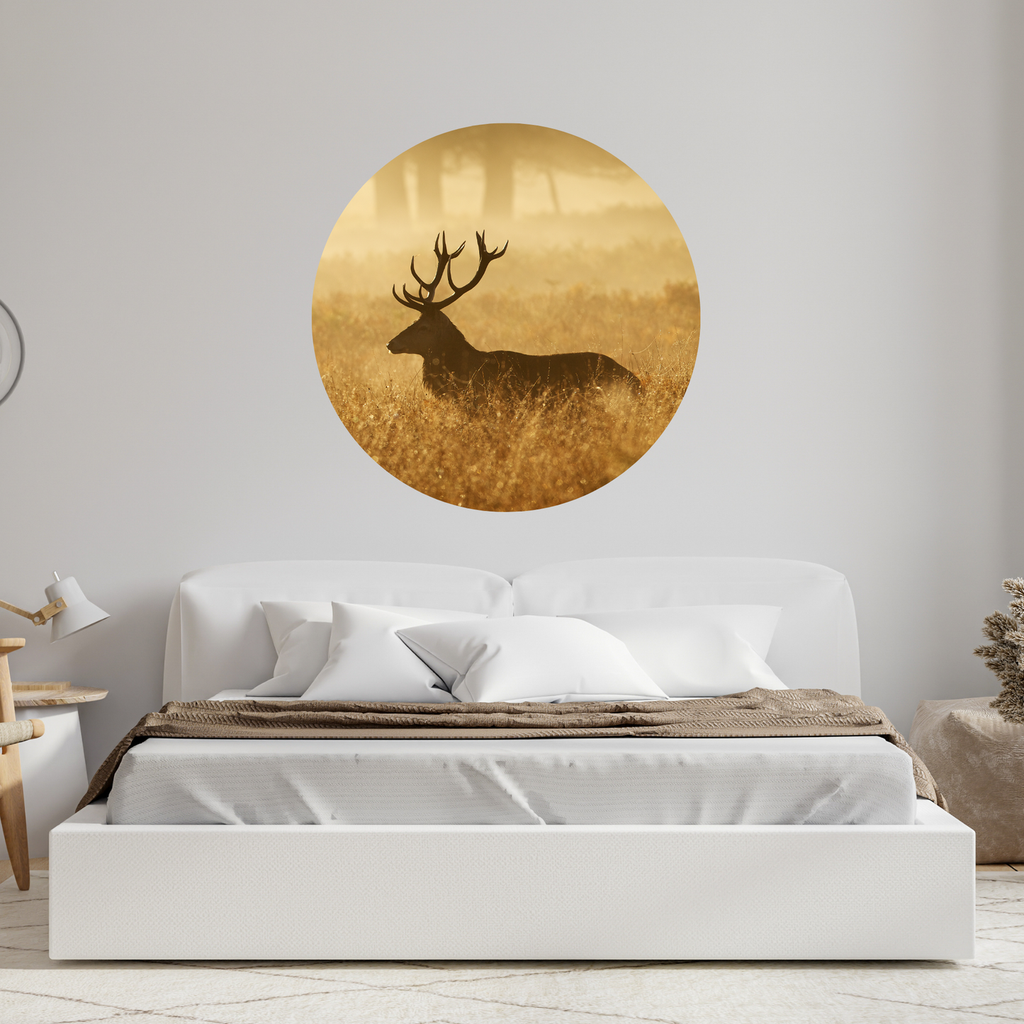 Round Wall Sticker – “Deer 3"