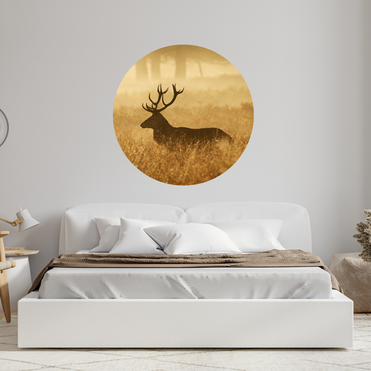 Round Wall Sticker – “Deer 3"