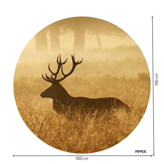 Round Wall Sticker – “Deer 3"