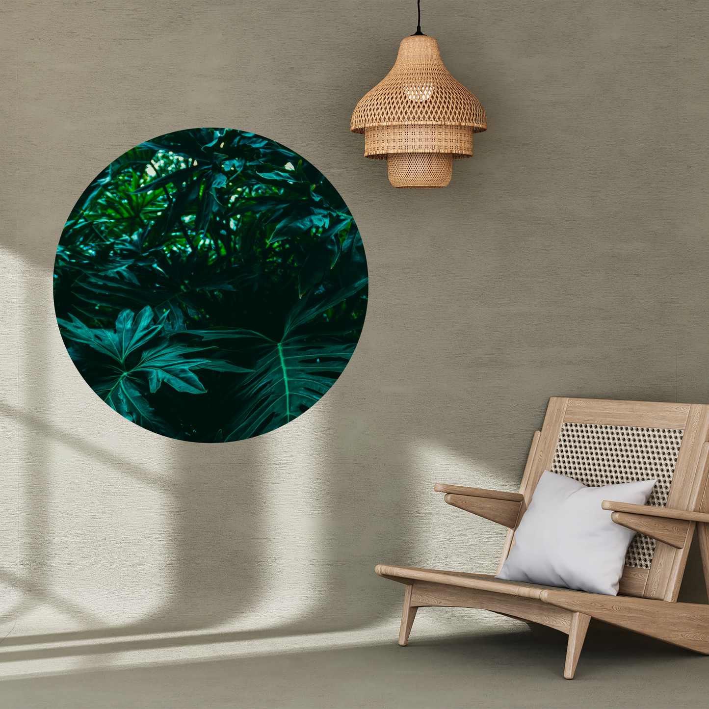 Round Wall Sticker – “Dense Rainforest"