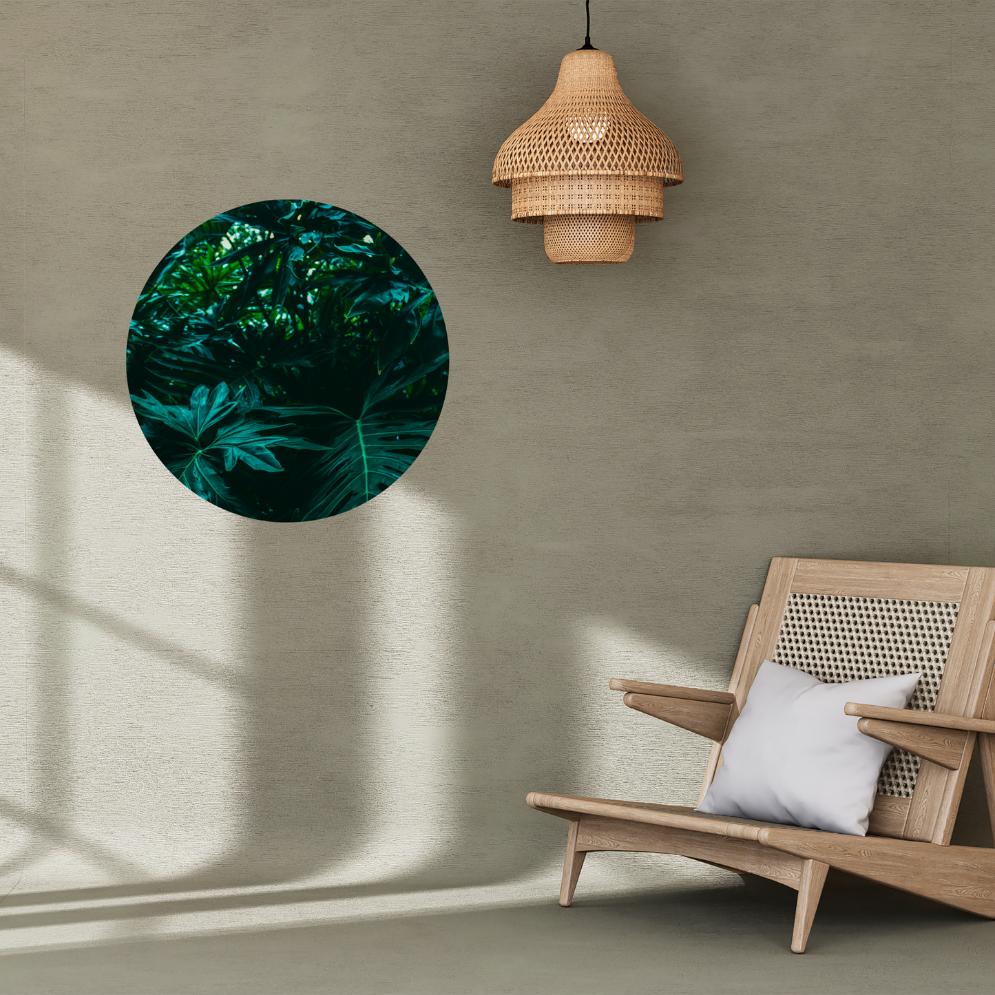 Round Wall Sticker – “Dense Rainforest"