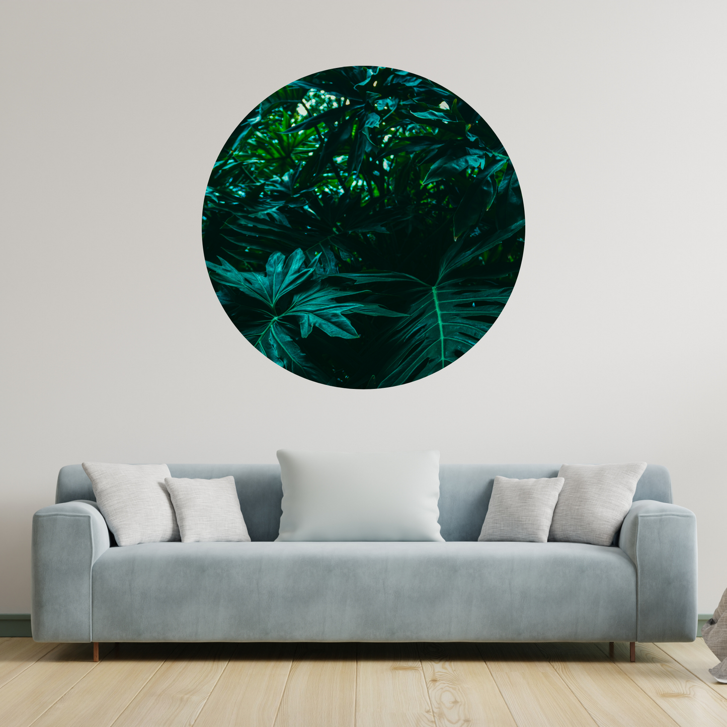 Round Wall Sticker – “Dense Rainforest"