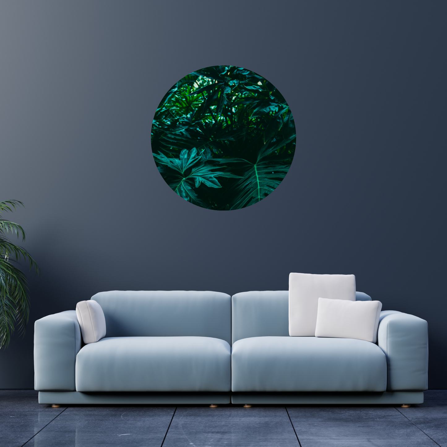 Round Wall Sticker – “Dense Rainforest"