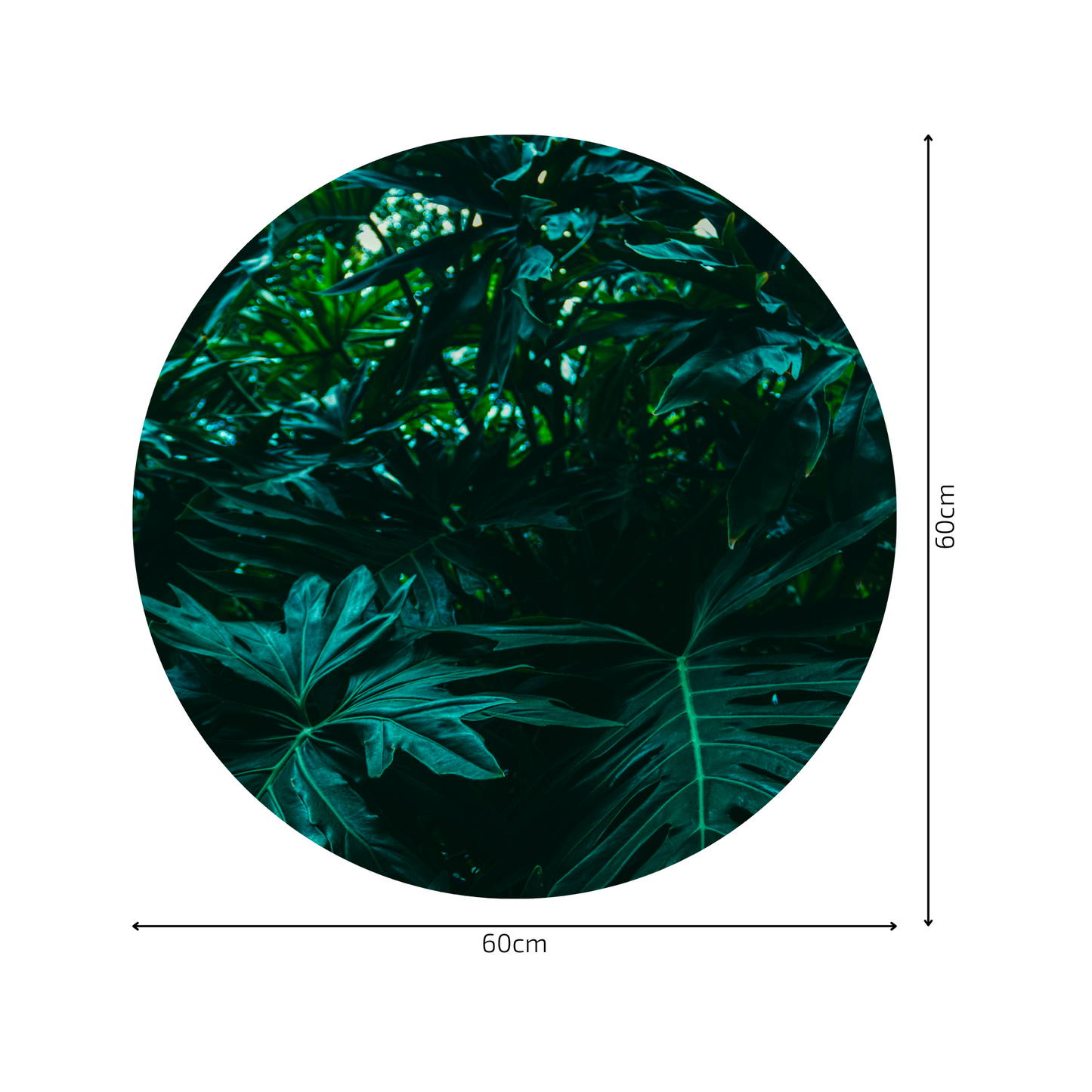 Round Wall Sticker – “Dense Rainforest"