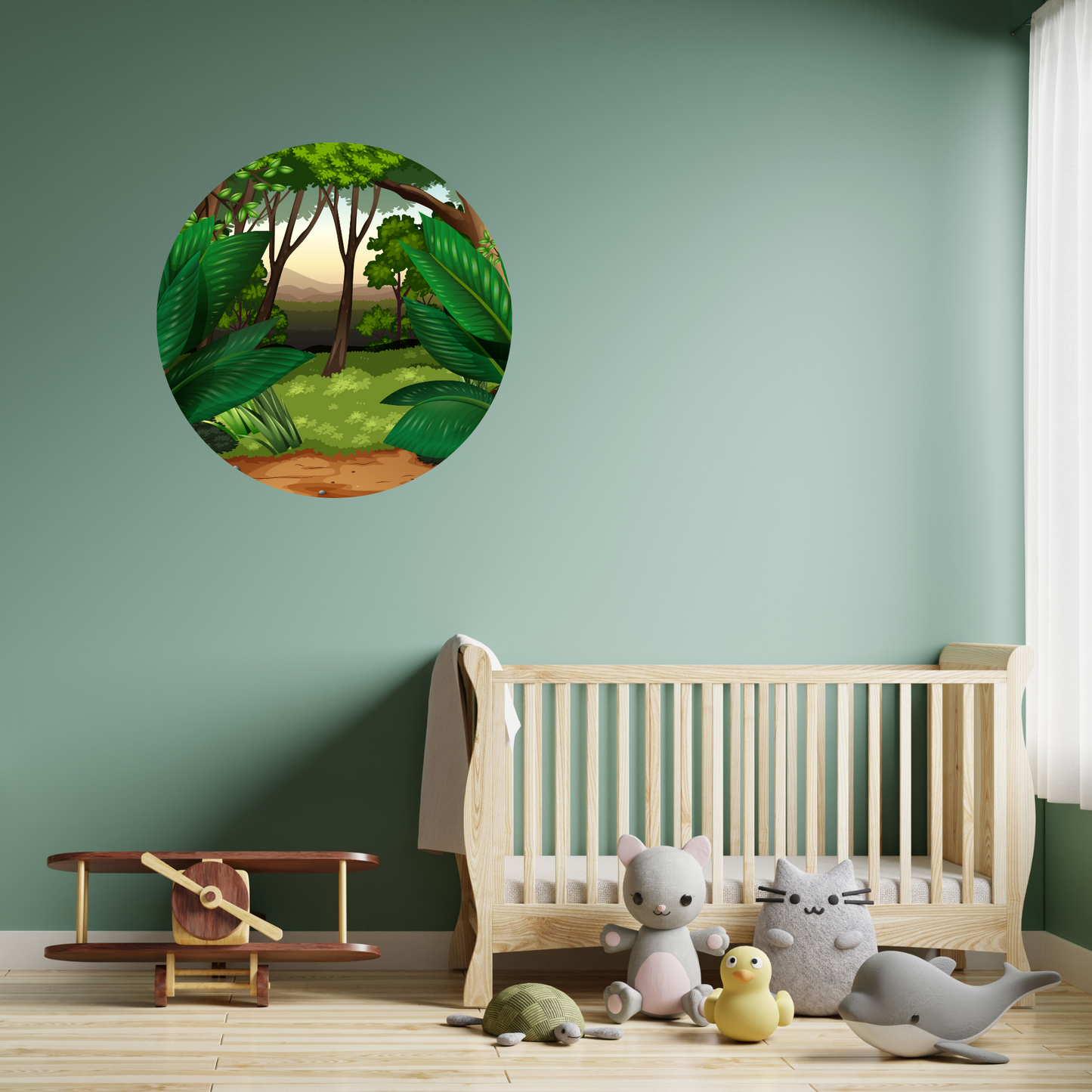 Round Wall Sticker – “Jungle"