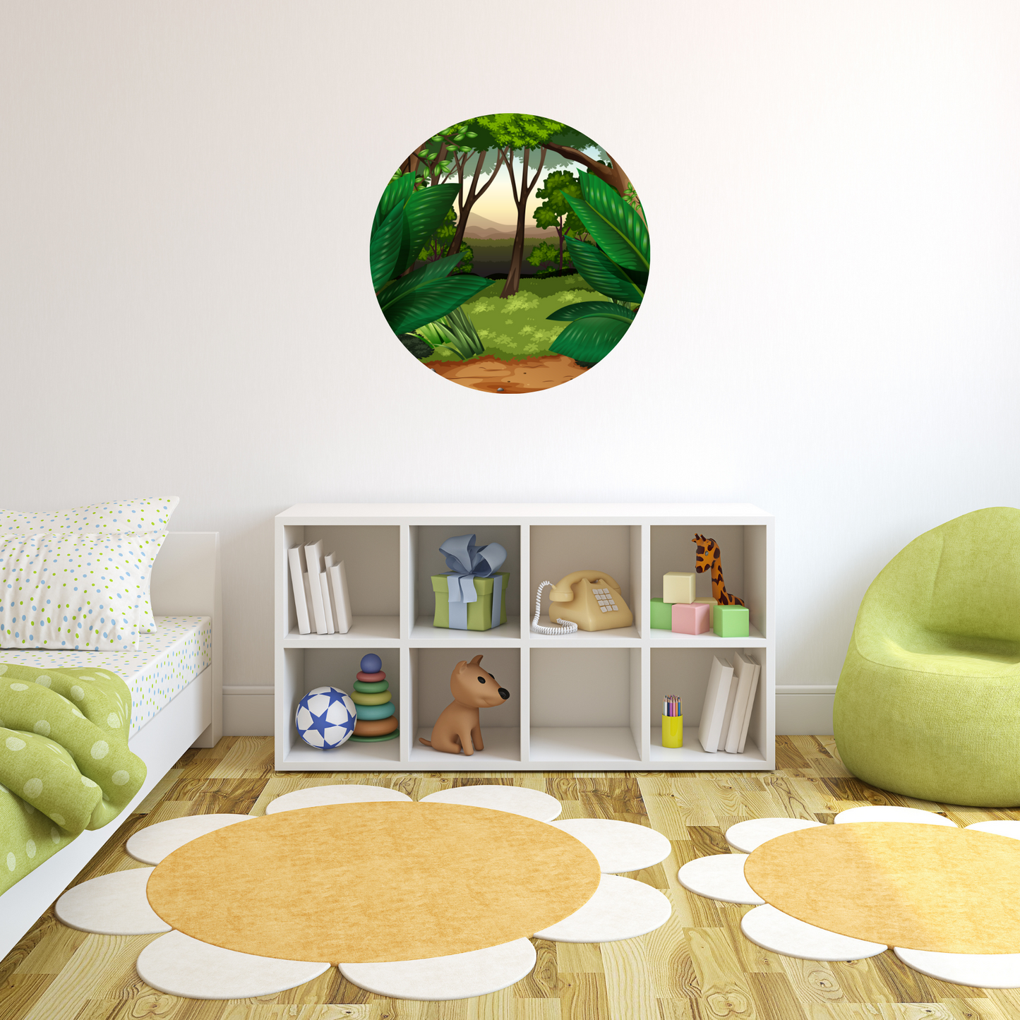 Round Wall Sticker – “Jungle"