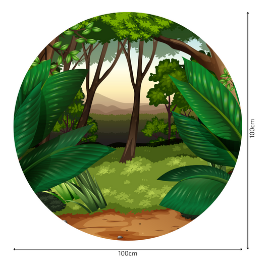 Round Wall Sticker – “Jungle"
