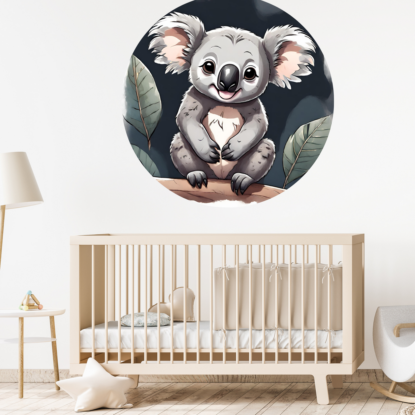 Round Wall Sticker – “Koala"