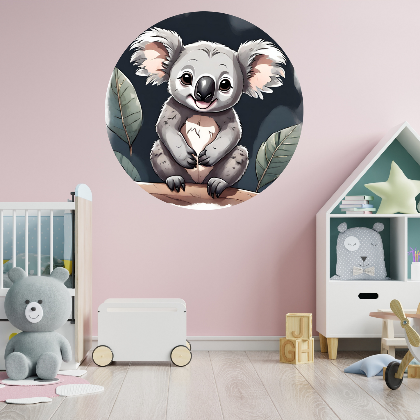Round Wall Sticker – “Koala"
