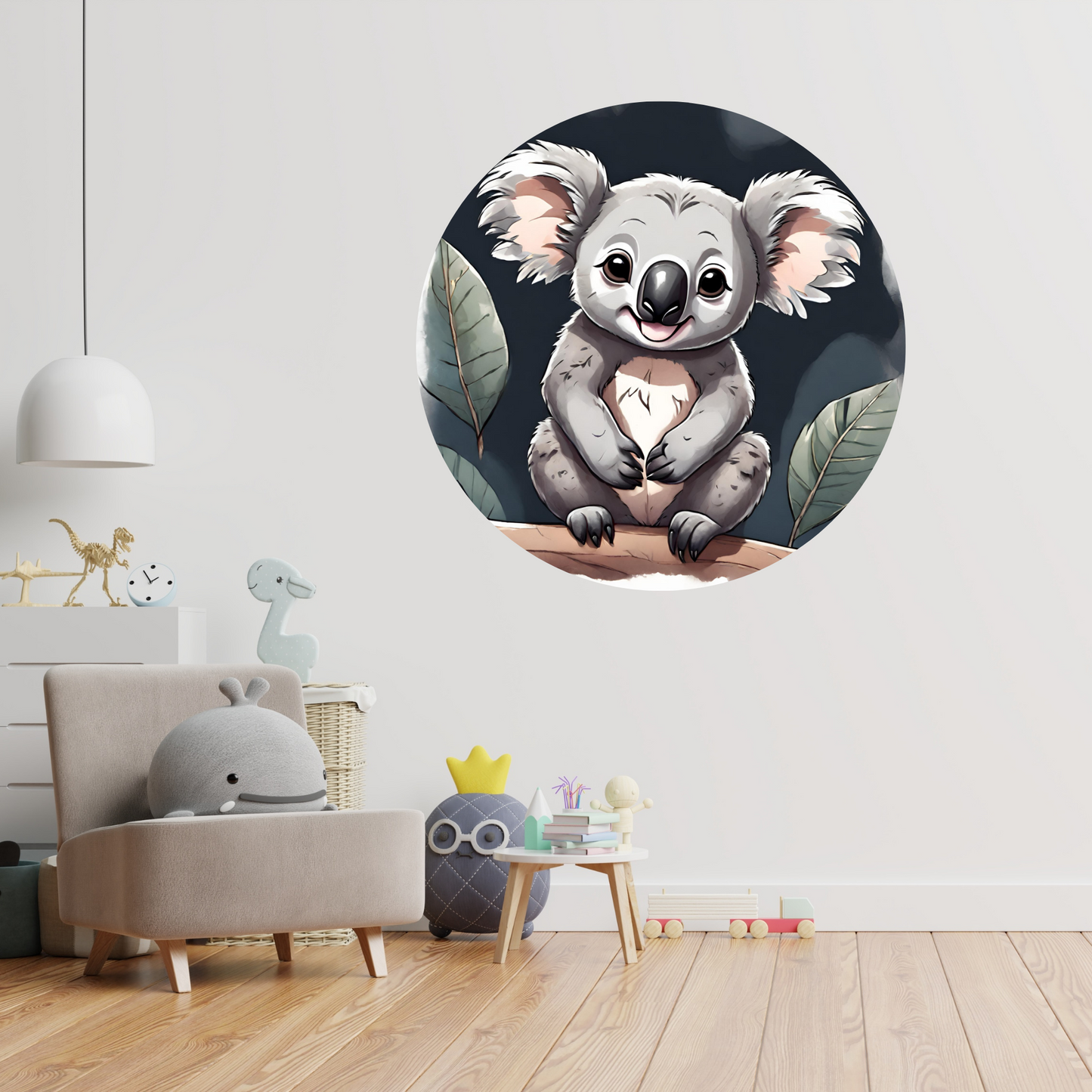 Round Wall Sticker – “Koala"