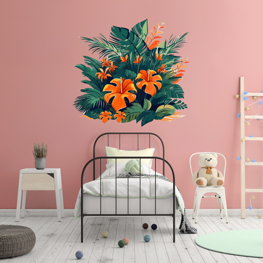 Round Wall Sticker – “Leaves"