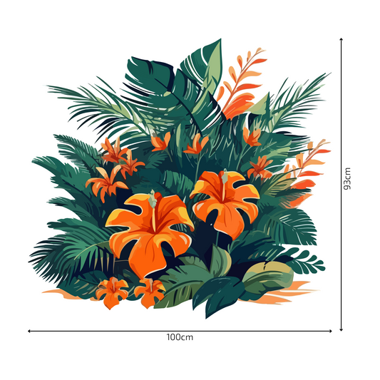 Round Wall Sticker – “Leaves"