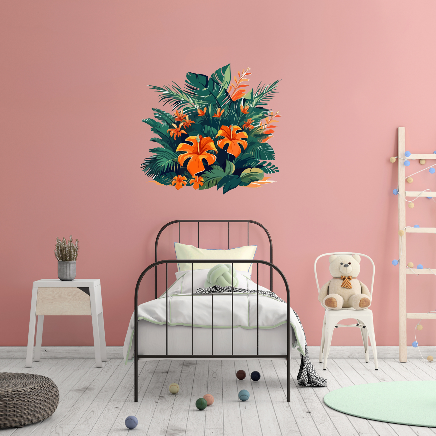 Round Wall Sticker – “Leaves"