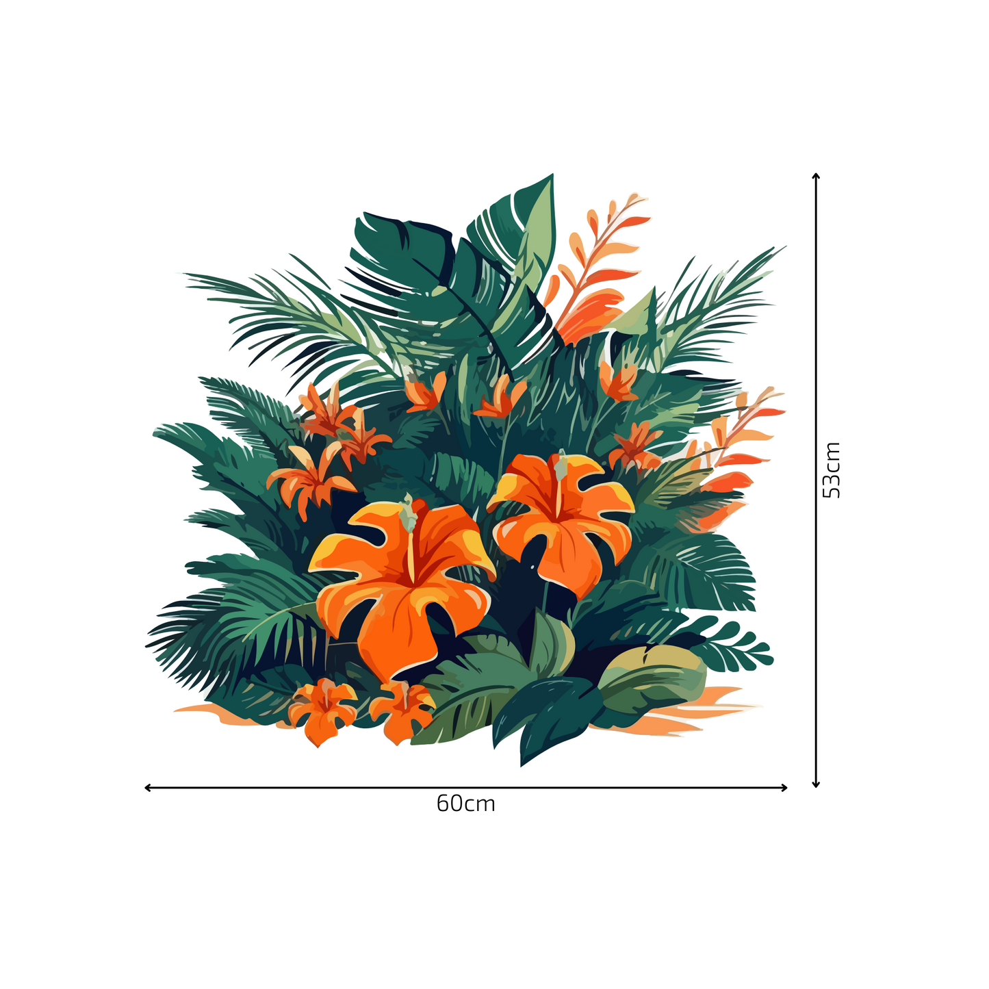 Round Wall Sticker – “Leaves"